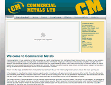 Tablet Screenshot of commercialmetals.co.nz